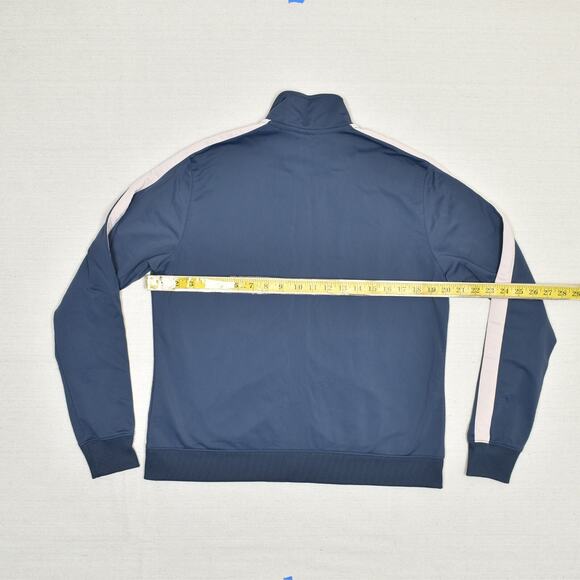 Nike Women Full Zip Active Athletic Jacket Polyester Blue Size L Pockets Solid - Picture 4 of 8